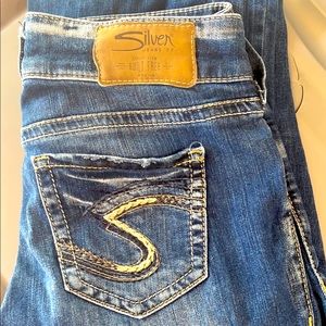 Silver straight leg jeans